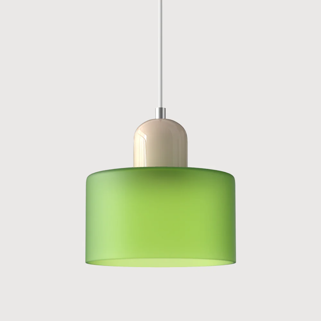 Retro Pendellampe med Glas Skærm og Justerbar Ledning for en Varm Atmosfære