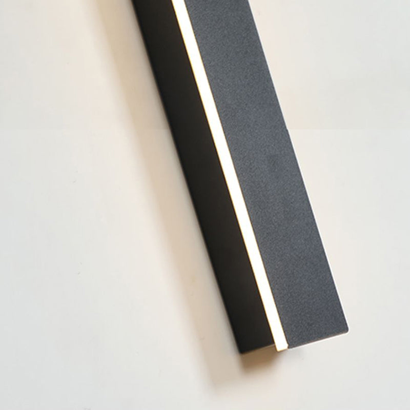 Nyx Black LED Finish Edition Linear Væglampe Udendørs