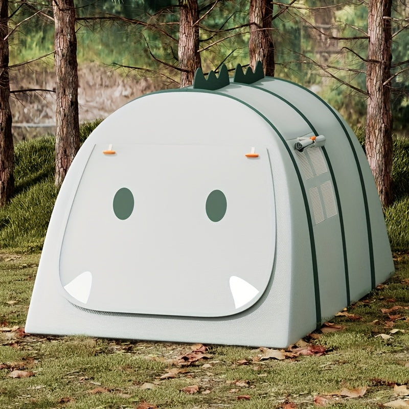 Børns Dinosaur-formede Legetelt – Foldbart og Sjovt Design
