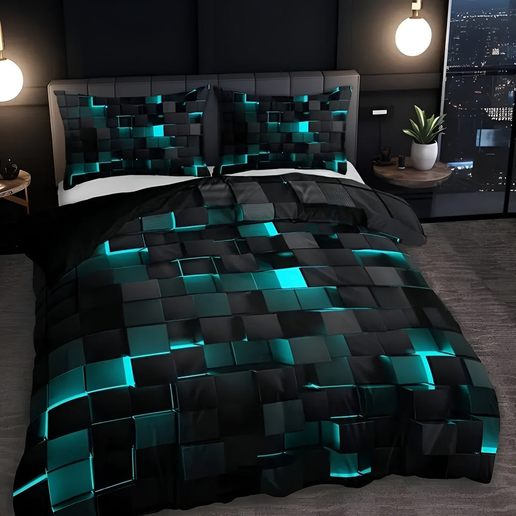 3D Sengetøj med pudevår | Lagen til Gamere | Dynecover | Neonara