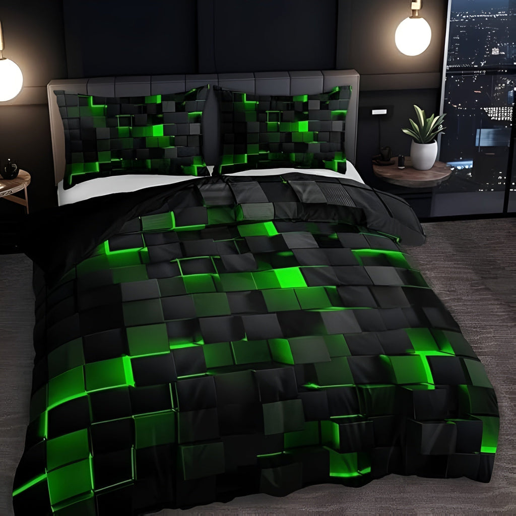 3D Sengetøj med pudevår | Lagen til Gamere | Dynecover | Neonara