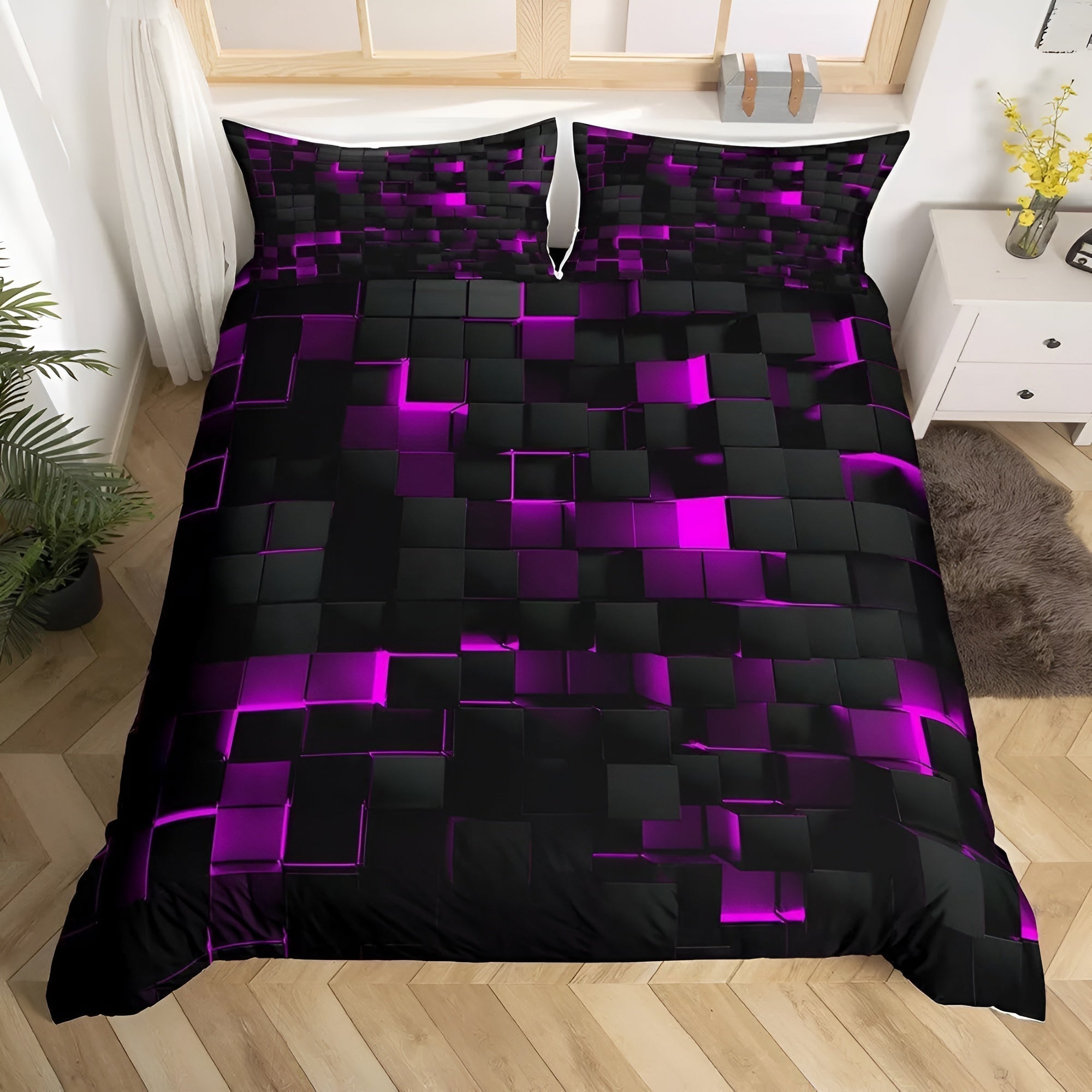 3D Sengetøj med pudevår | Lagen til Gamere | Dynecover | Neonara