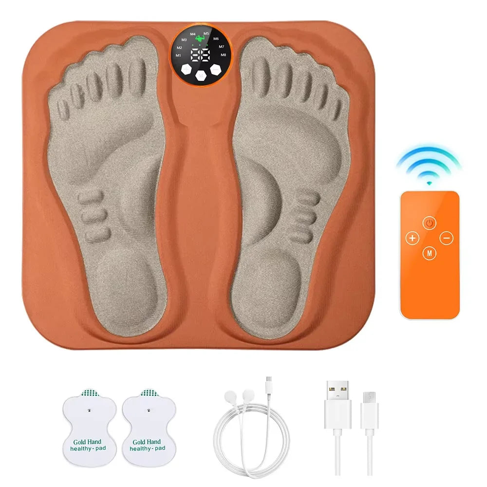 3D Fodmassageapparat – 8 tilstande, 29 intensitetsniveauer & sammenfoldeligt design til dyb afslapning
