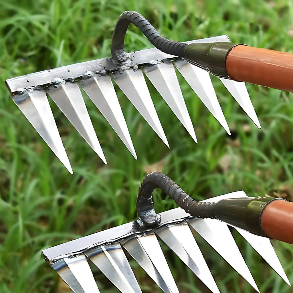 ThriveGard Ukrudtsfjerner Med Ståltænder Og Ergonomisk Greb
