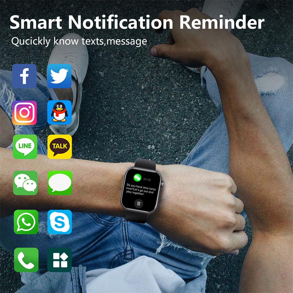 Blodsukker Blodtryk Blodilt Søvnmåler Vandtæt Smartwatch