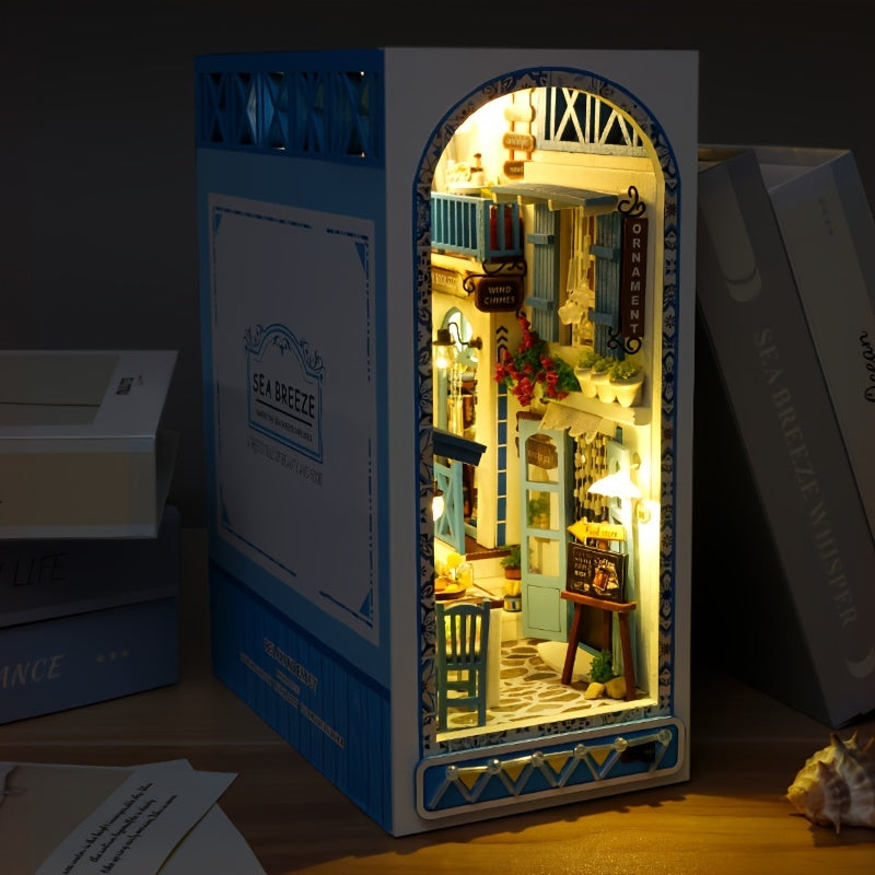 Håndlavet 3D Træpuslespil – Hav-inspireret Miniaturehus