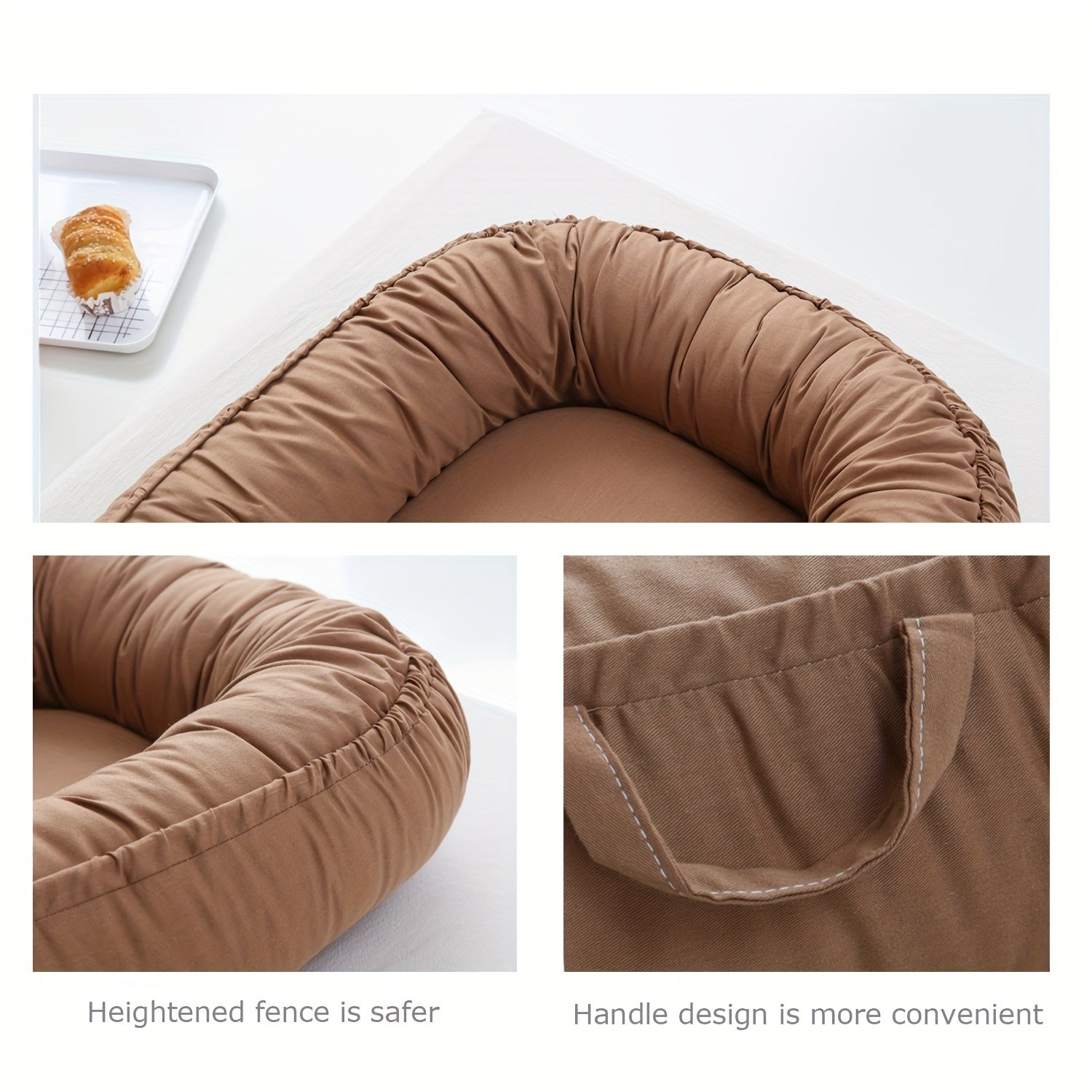 Blød Drøm Baby Lounger - Komfort og Beskyttelse til Dit Lille Barn