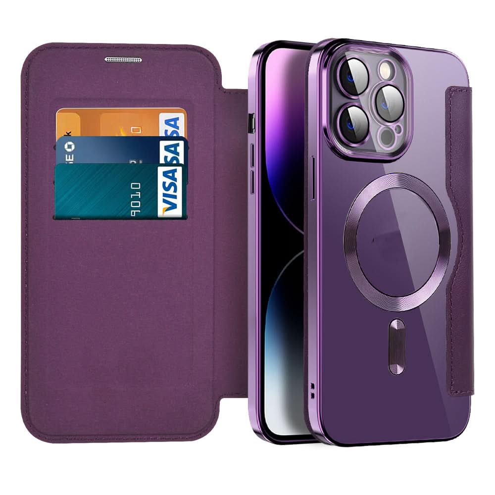 Magnetisk Læder Flip Etui iPhone 11–14 Serie