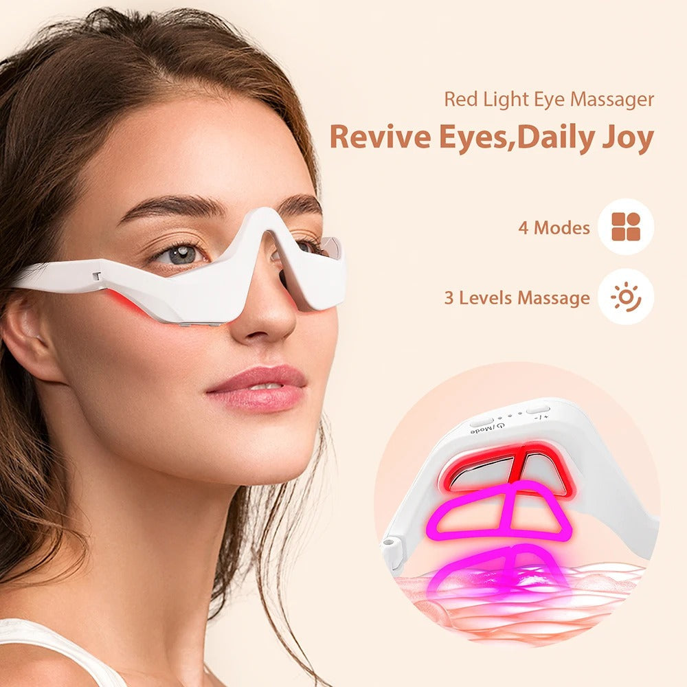 Lumara Øjemassager Med Rødt Lys Til Hævelse Under Øjnene Og Fine Linjer