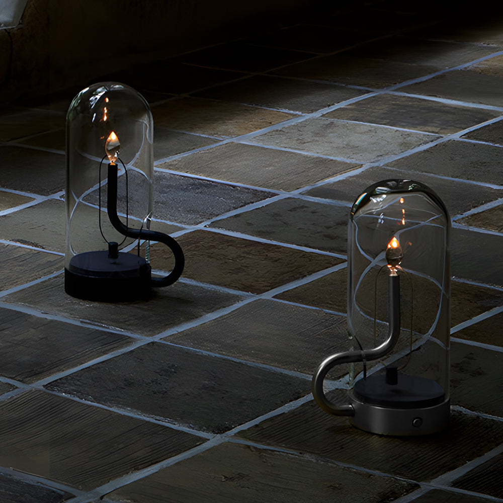 GlowNord - Genopladelig trådløs bordlampe med integreret LED-belysning og indbygget batteri