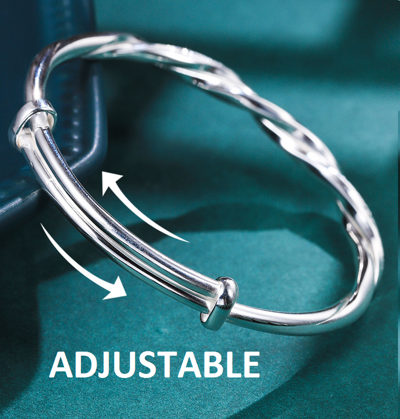 Flettet Sterling Sølv Armbånd Fra Timeless Elara Til Kvinder