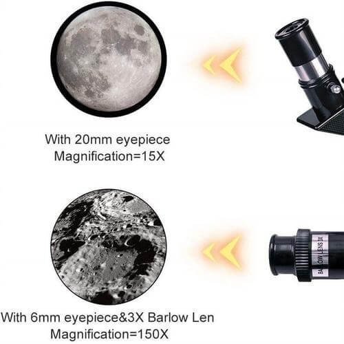Moonwatcher 150x Zoom Bærbar Kikkert På Stativ