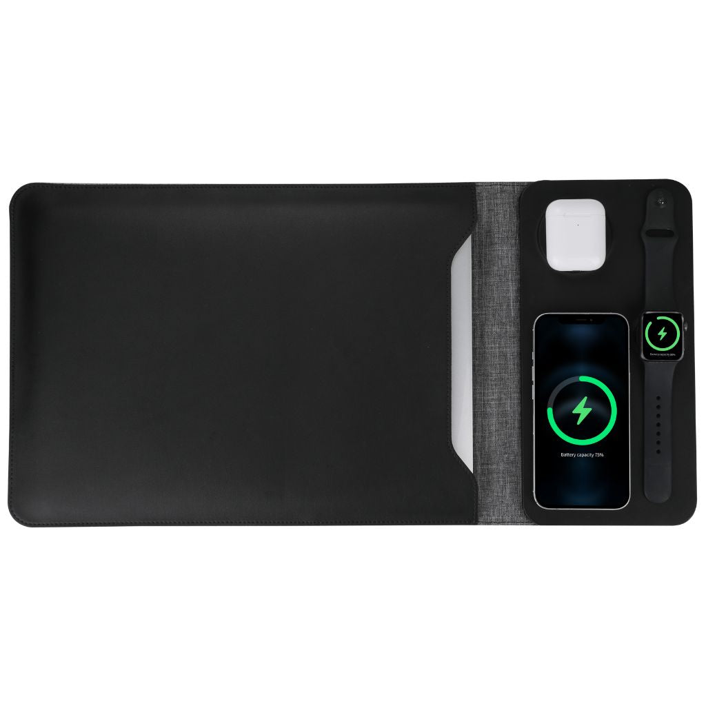 PowerDesk Sleeve – Slim Laptop Case med Trådløs Opladningsfunktion