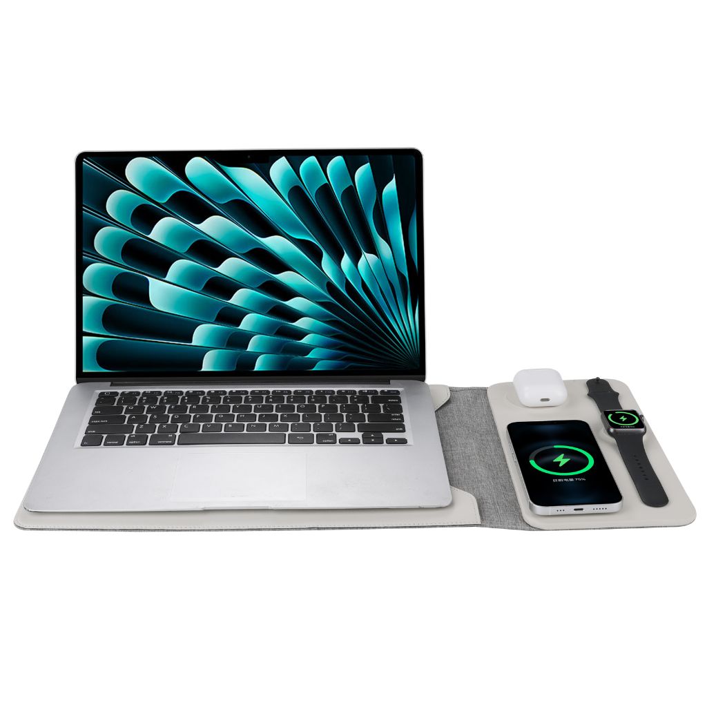 PowerDesk Sleeve – Slim Laptop Case med Trådløs Opladningsfunktion