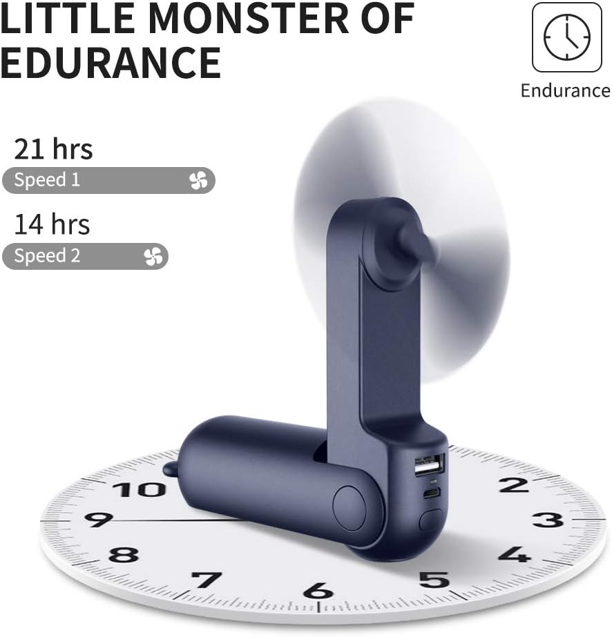 Håndventilator | Ventilator med USB & Lommelygte | LuftBuddy