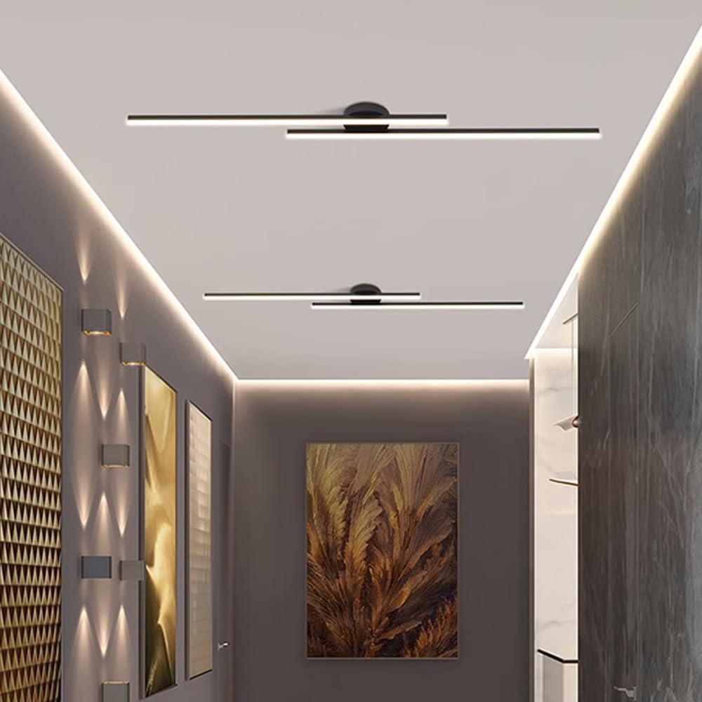 Minimalistisk Aluminium LED Loftlampe Fra LumenVale Til Stuer Design