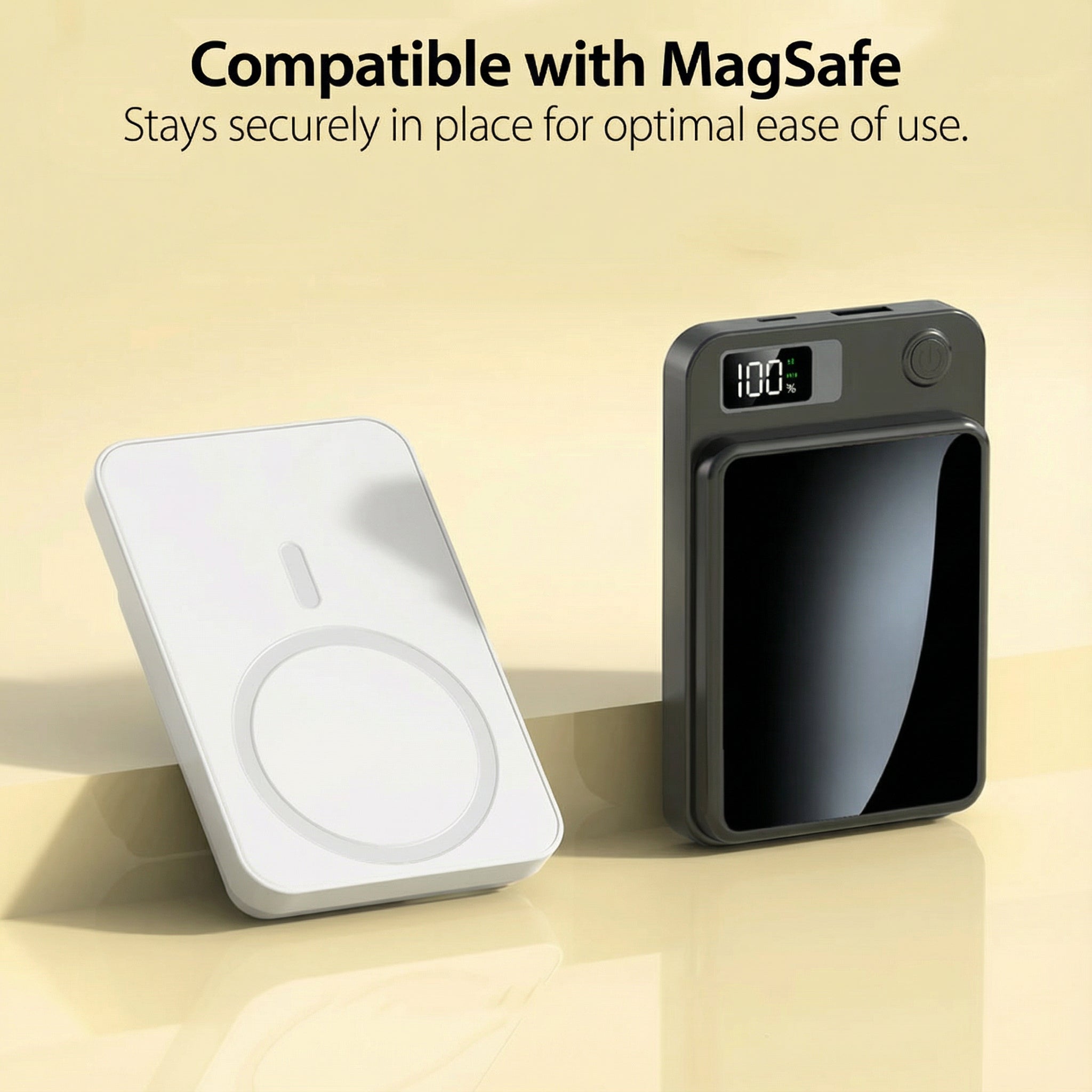 Trådløs Powerbank – 30000 mAh, 22.5W Hurtigopladning & Magnetisk Design