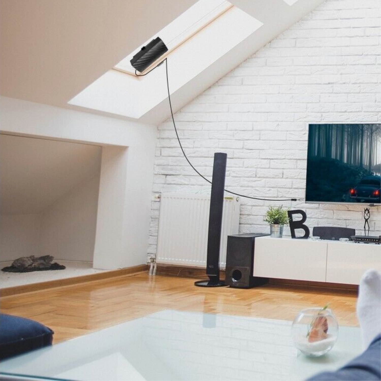 NovaView Pro Indendørs Antenne Til 4K TV Med 600 Miles Rækkevidde