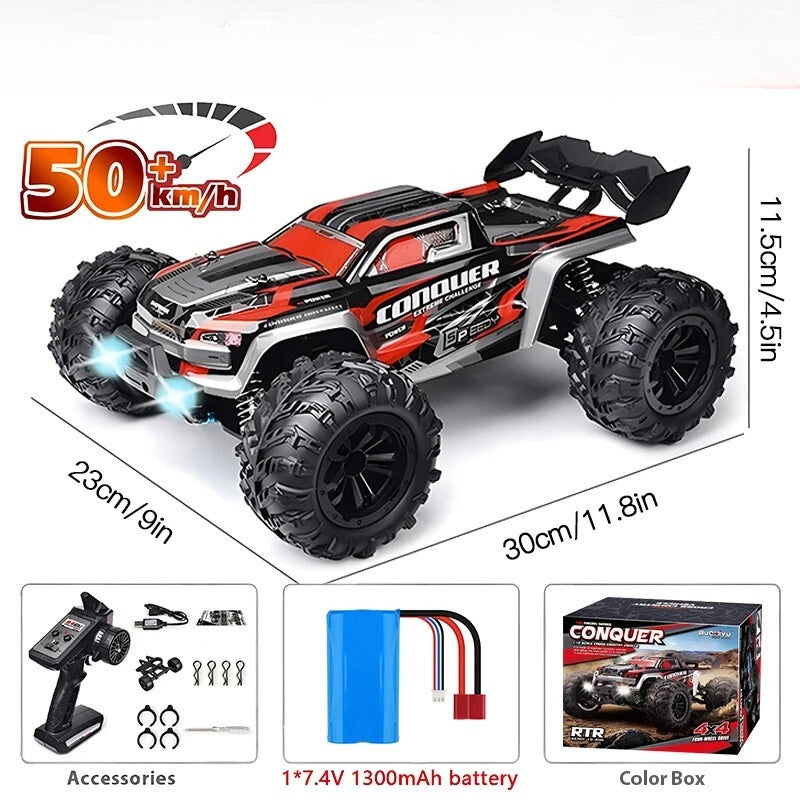 StormRift 1:16 Skala RC Truck 4WD Off-Road Med LED Fjernbetjening
