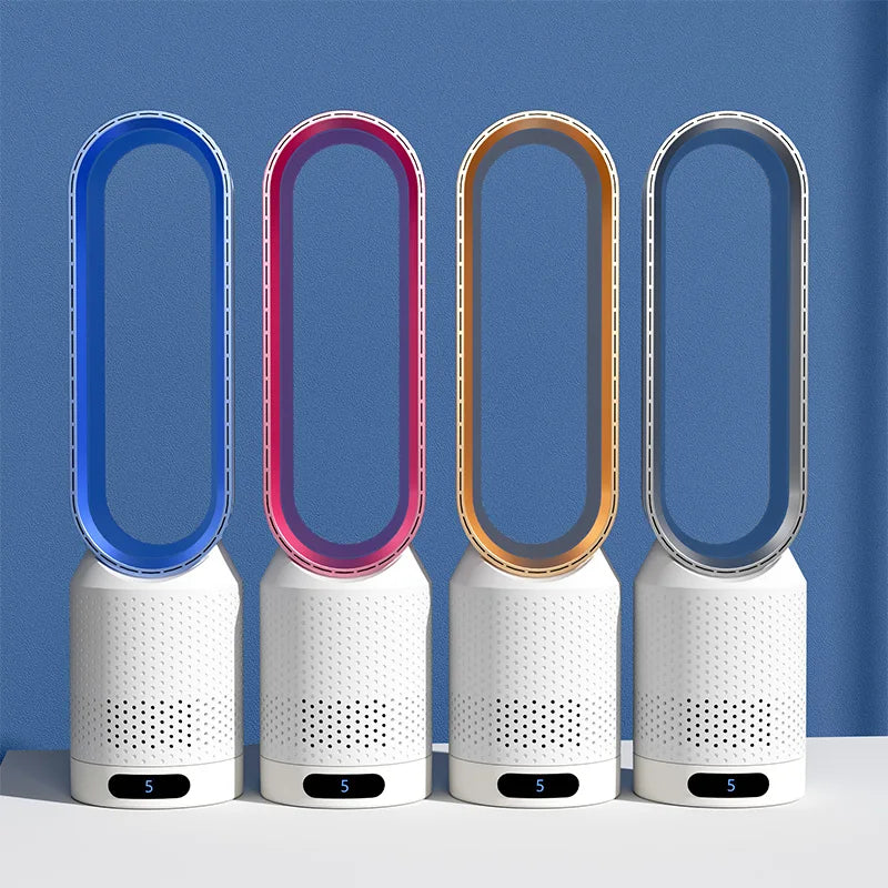 AirPure 3-i-1 Luftkøler med Luftfilter, Oscillation & LED-Touch – Bladfri, stille & moderne