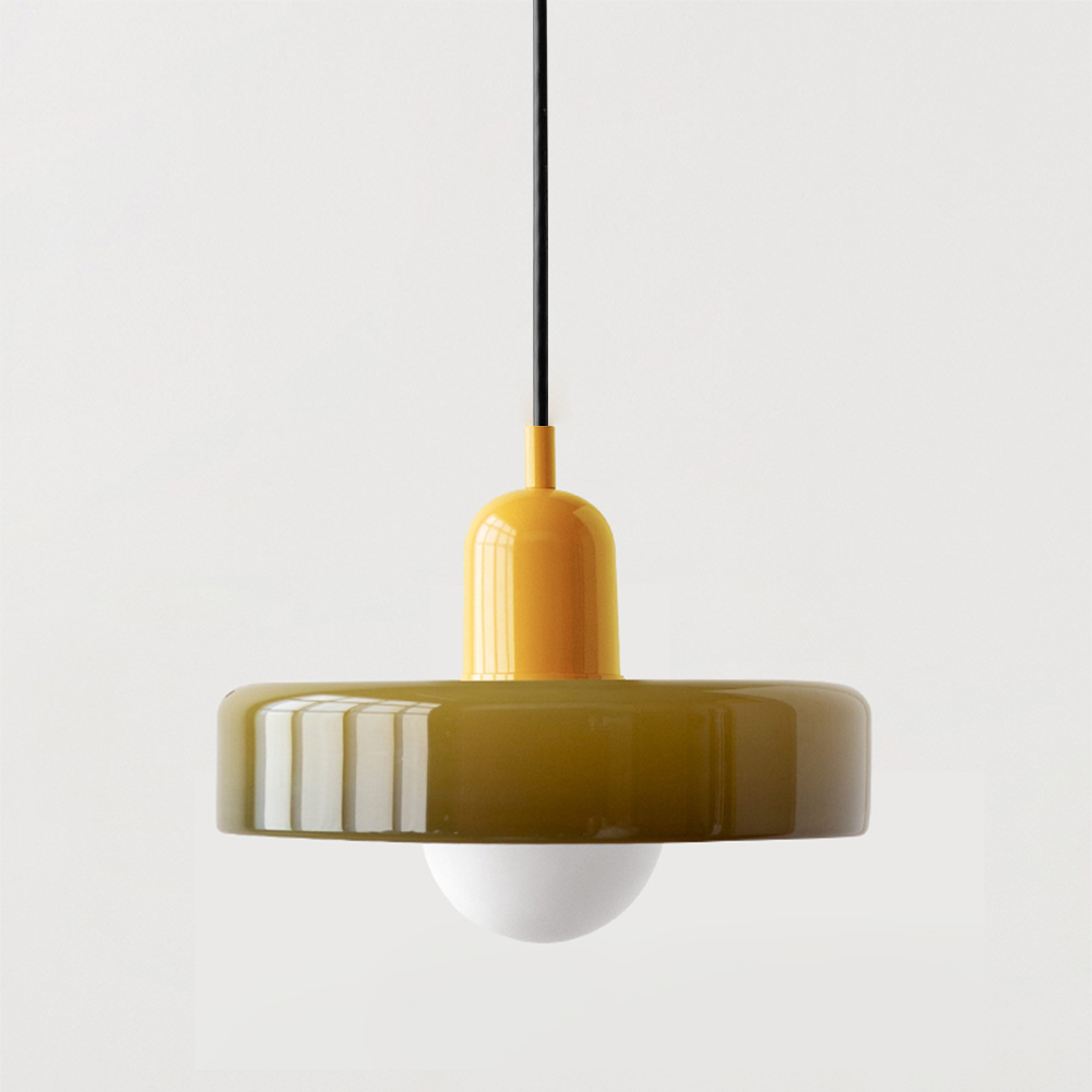 Bauhaus Aurelo Farvet Glas Pendellampe Til Spisestuer