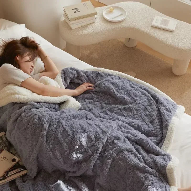Vintertæppe Ekstra Blødt | Hygge Tæppe Til Sofa Og Seng