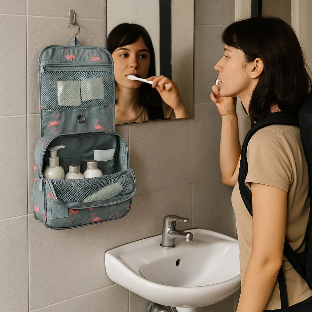 TravelEase Toilettaske | Vandafvisende og Organiseret | Rejse