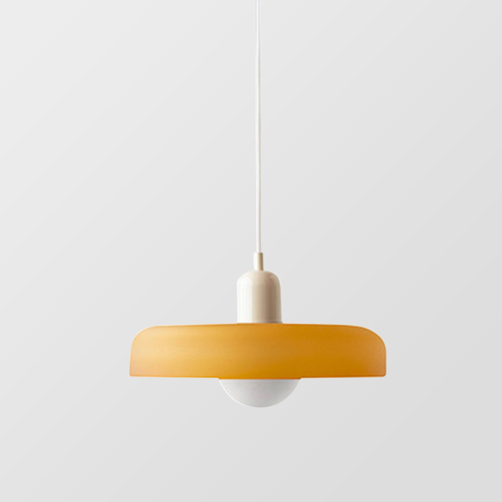 Liora Bauhaus Farvet Glas Pendelampe med Justerbar Højde | Petprovac