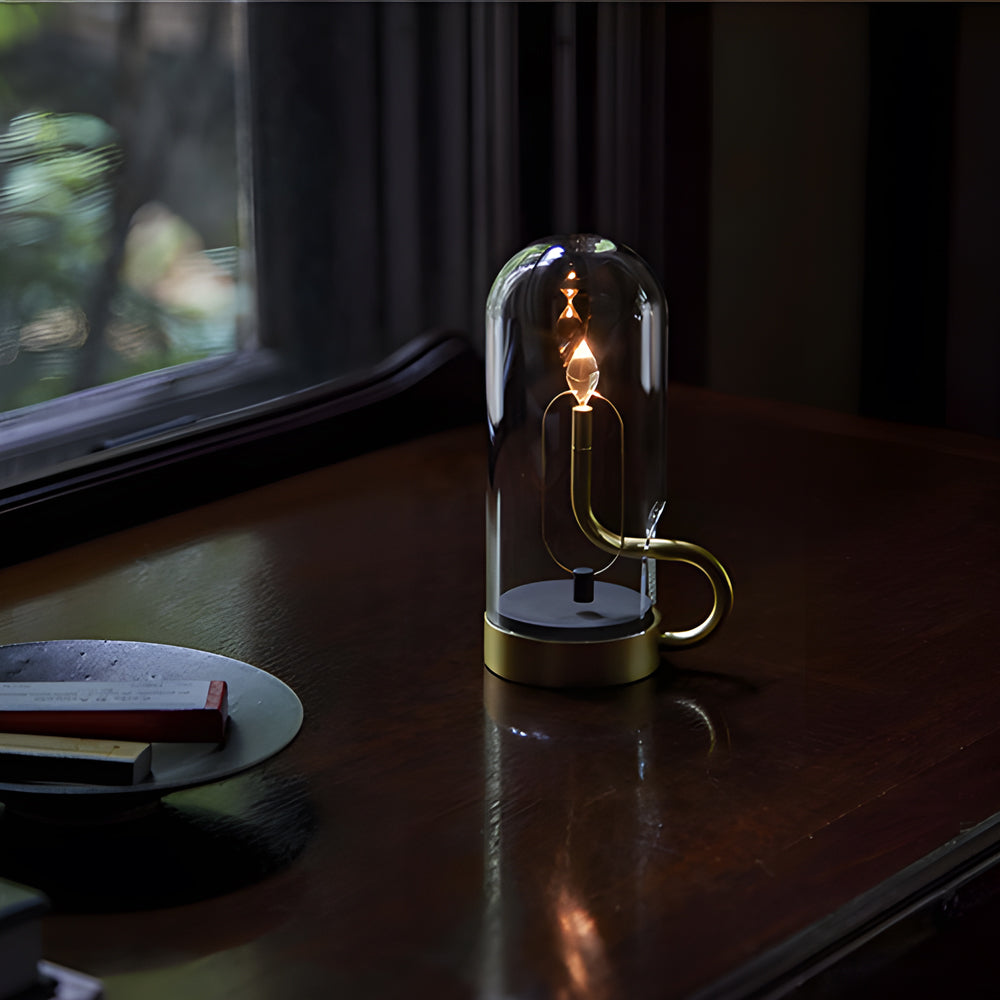 GlowNord - Genopladelig trådløs bordlampe med integreret LED-belysning og indbygget batteri