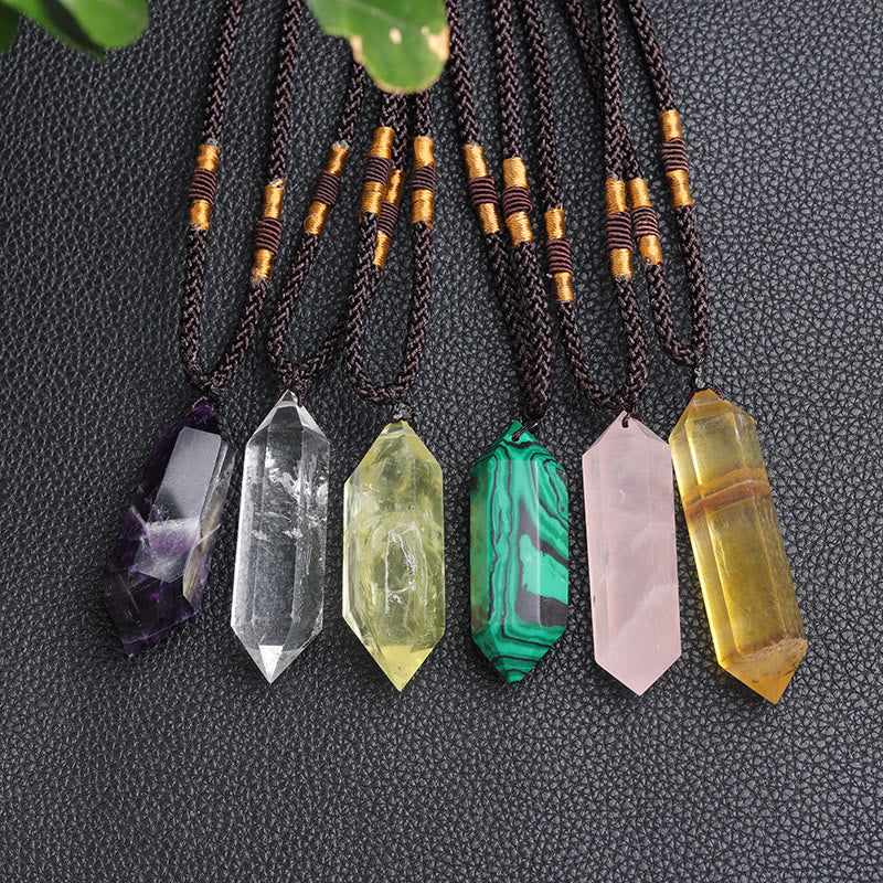 Naturlig Krystal-Amethyst Helende Halskæde – Lyra