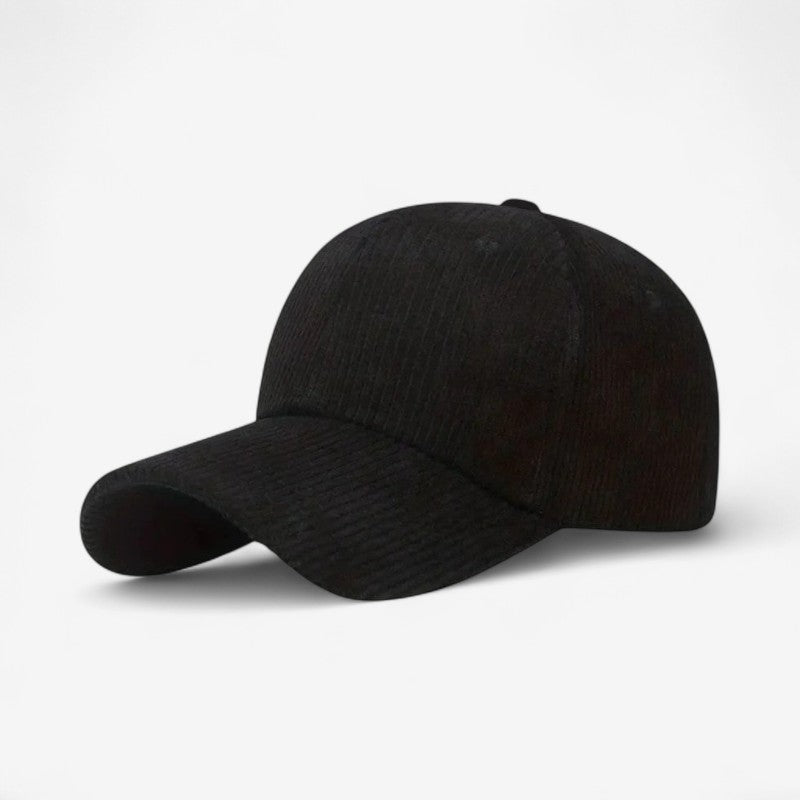 Baseball cap i fløjl med justerbar rem