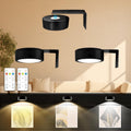 Arixinks 3Pack Billedbelysning Batteridrevet Med Fjernbetjening, Malerbelysning For Kunst Med 3 Lysfarver & Dimmbar, Led Kunstvisning