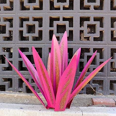 Metall Agave Gartendekoration – Rustbestandigt design med jordstik