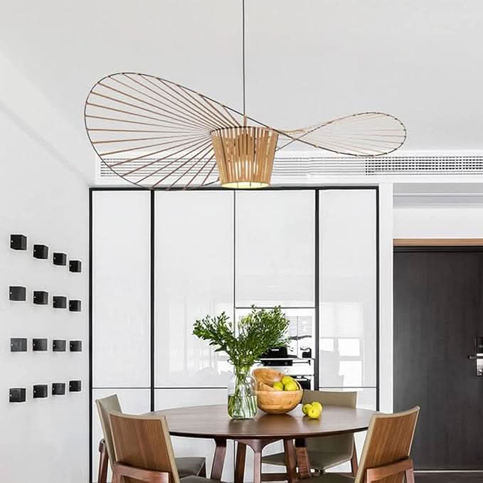 Design Pendellampe med Bølgeformet Struktur og Justerbar Kabel