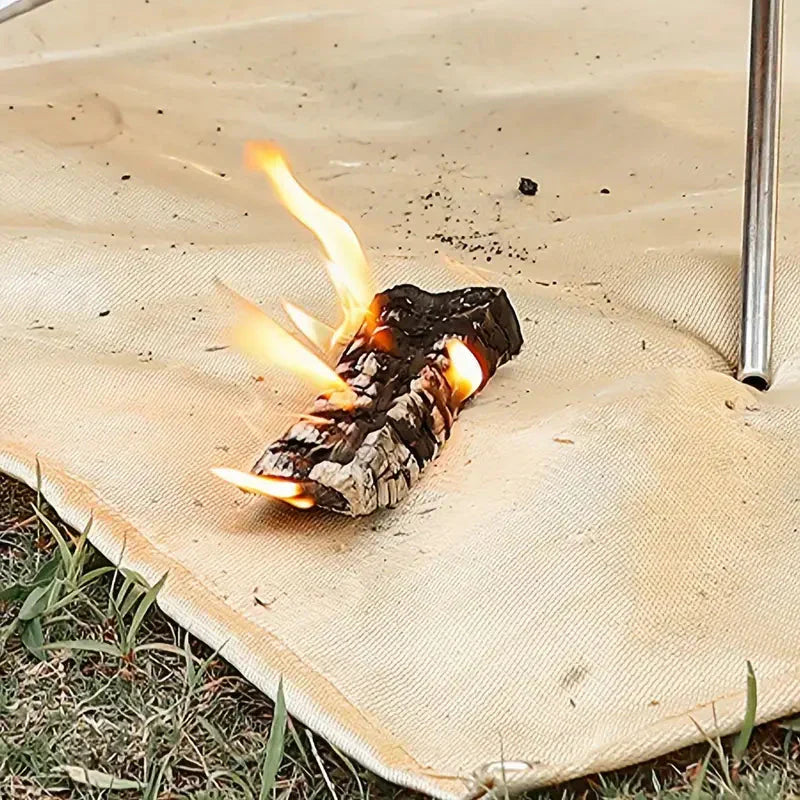 Brandsikker måtte - beskyttelse til BBQ og bålplads - sikker og holdbar