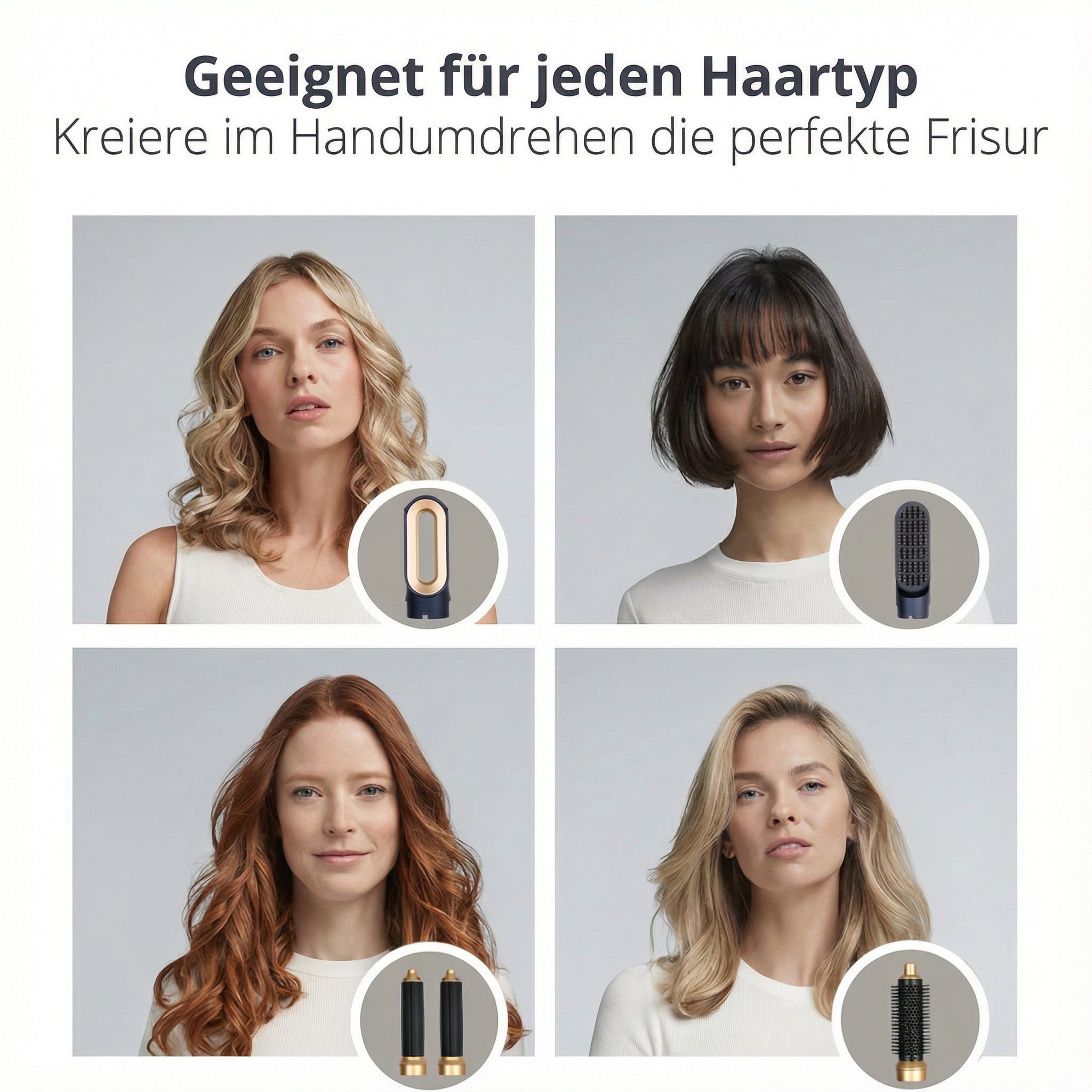 Hårstyler 5-i-1 | Kraftfuld 1000W | Ion Teknologi