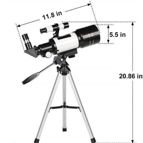 Moonwatcher 150x Zoom Bærbar Kikkert På Stativ