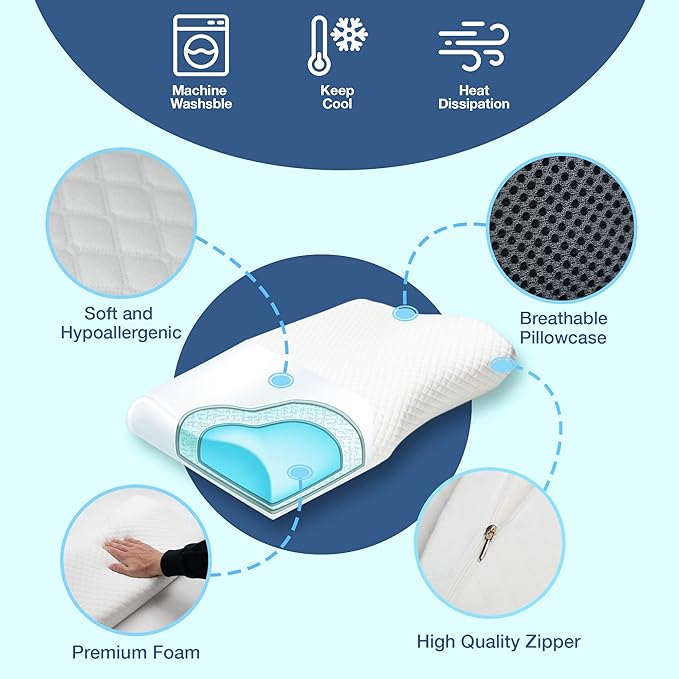 SomnoNova Deep Sleep Ergonomisk Pude til Snorkereduktion