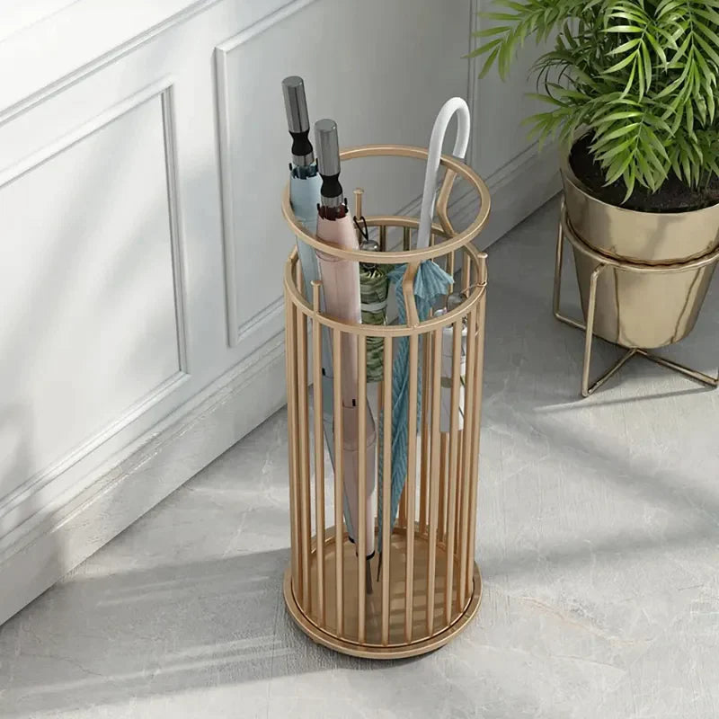 RegalRain - Luksus paraplystativ med poleret gulddetaljer til smart opbevaring