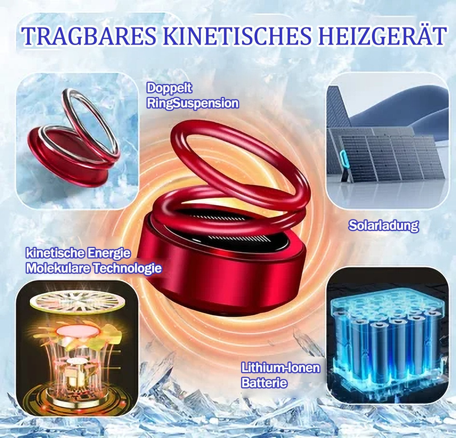 1 + 1 GRATIS | HeatCore™ - Bærbar kinetisk varmeblæser