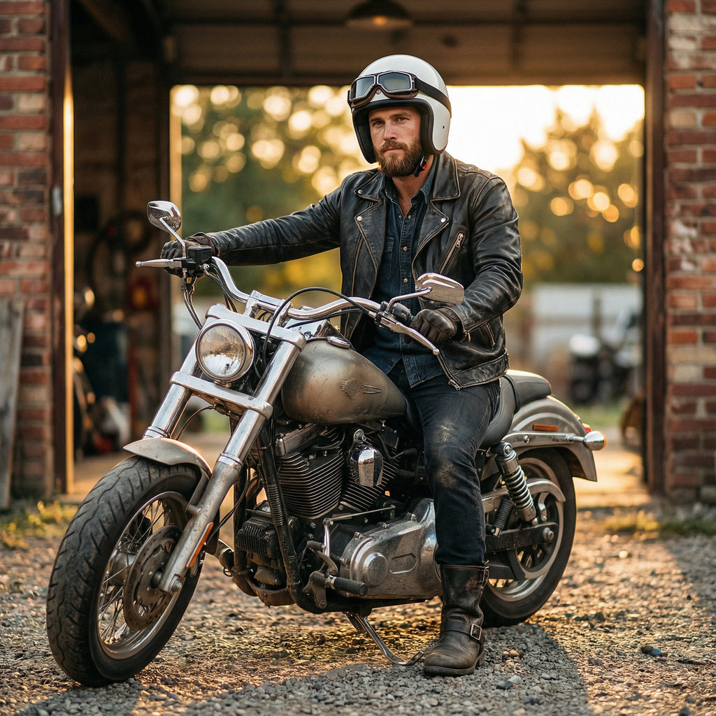 Leder Motorcykelbrille – RiderEdge