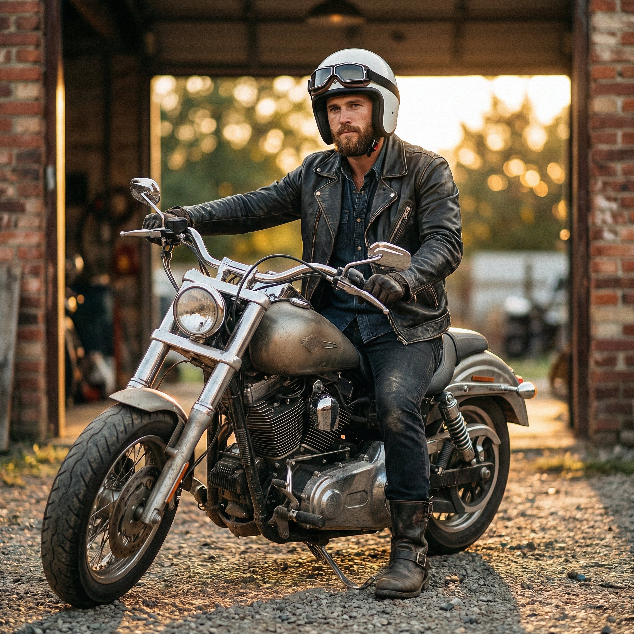 Leder Motorcykelbrille – RiderEdge