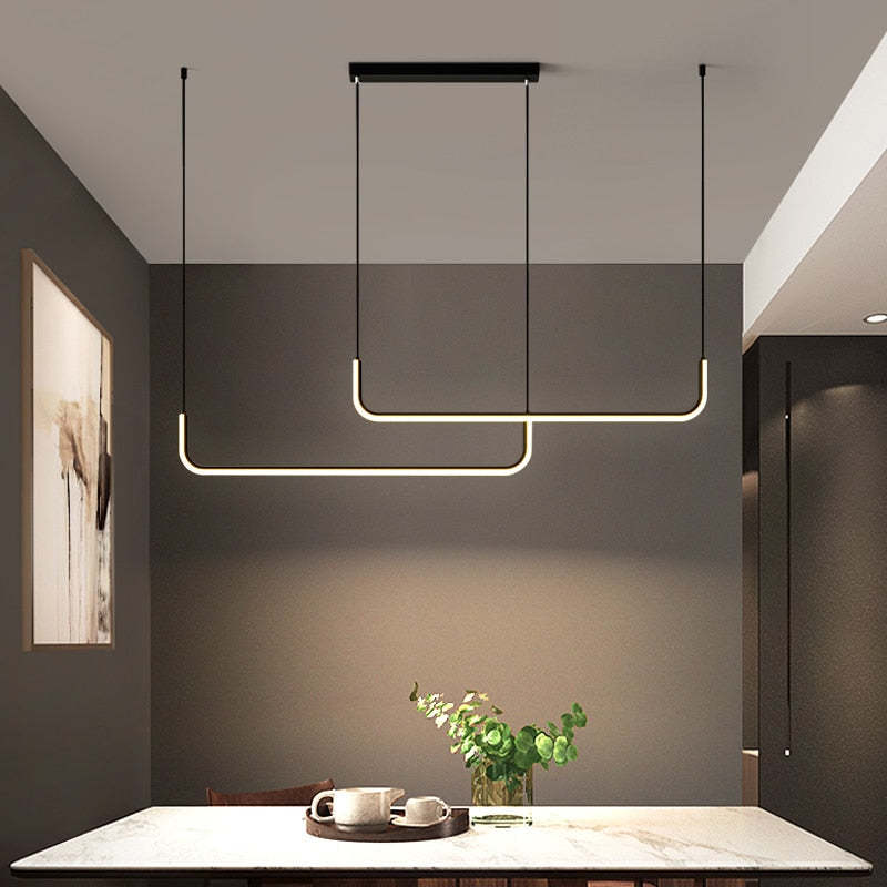 EdgeGlow Pendel LED Lys Med Metal Konstruktion Og Silikone Belægning