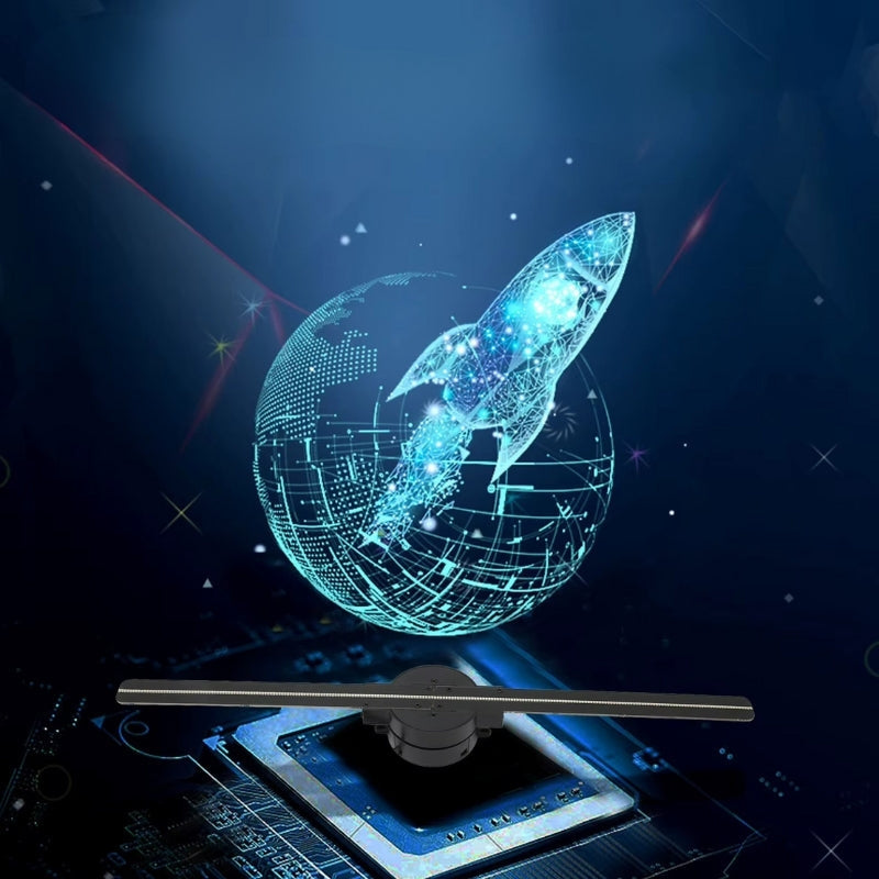 HoloSpin – WiFi 3D Vifteprojektor med Svævende Lyseffekter
