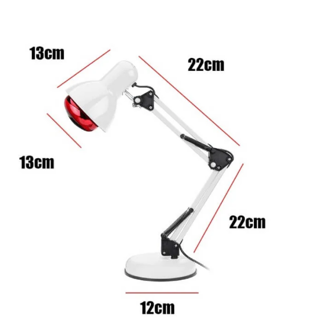 NovaRay Rødt Lys Terapi Lampe med Infrarød Varme på Tripod Stativ