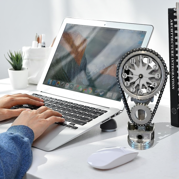 TimeForge™ | Drejende Metal Tandskive Ur