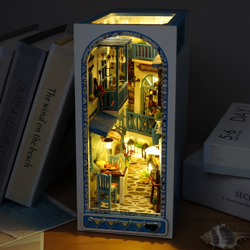 Håndlavet 3D Træpuslespil – Hav-inspireret Miniaturehus