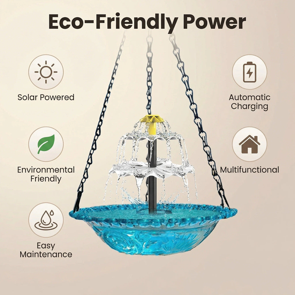SolarCascade™ – Solcelledrevet Vandfaldbrønd