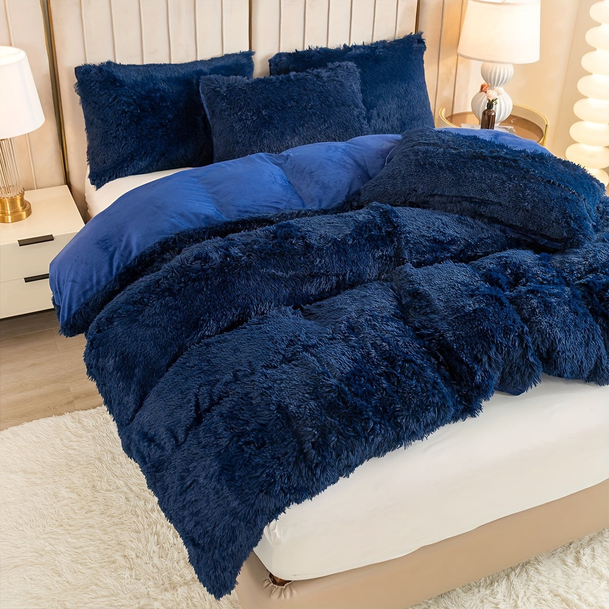 Velora Plush Sengetøjssæt Leverer Luksuriøs Komfort Til Et Hygge Hjem