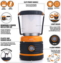 Ayl LED Campinglampe 1800Lm, Genopladelig, 4 Lysindstillinger, Vandtæt, 4400Mah Power Bank -